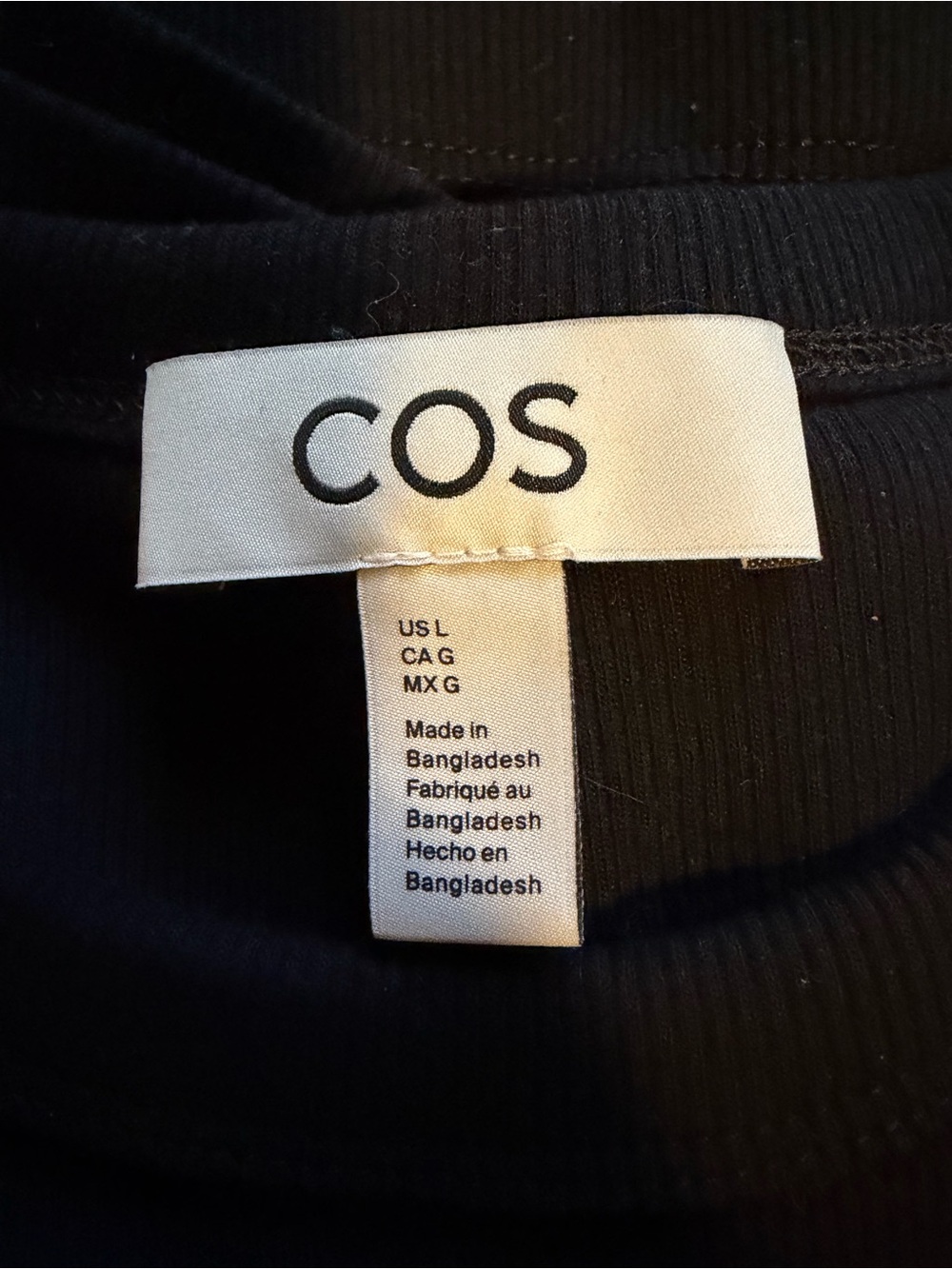 COS slim Ribbed tees - Picture 2 of 4